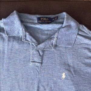 Polo by Ralph Lauren Men's Heather Blue Polo Shirt